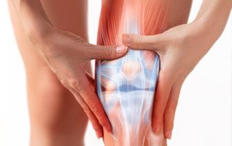 Connected knee implant in response to increase in osteoarthritis